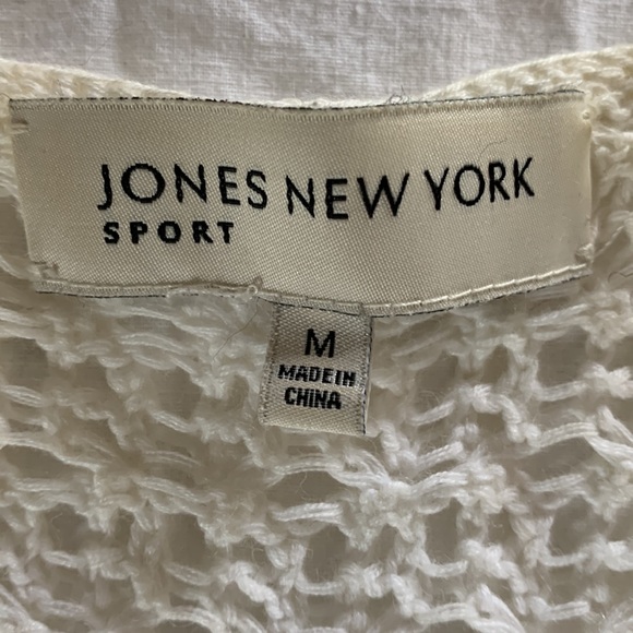 JONES NEW YORK sport | M | Feminine cardigan one button peplum style flare cuffs - Picture 4 of 5